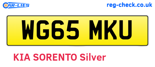 WG65MKU are the vehicle registration plates.