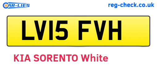 LV15FVH are the vehicle registration plates.