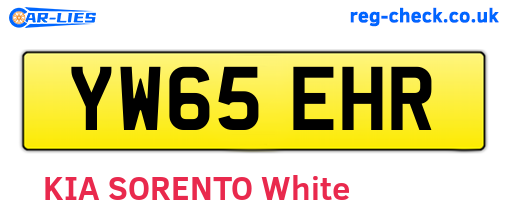 YW65EHR are the vehicle registration plates.