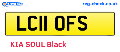 LC11OFS are the vehicle registration plates.