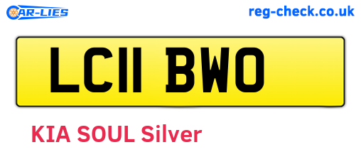 LC11BWO are the vehicle registration plates.