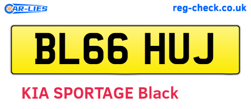 BL66HUJ are the vehicle registration plates.