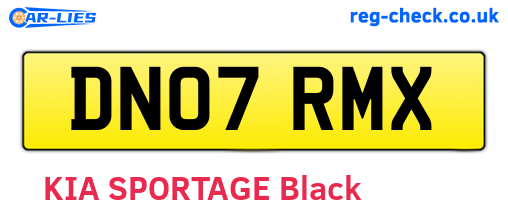 DN07RMX are the vehicle registration plates.