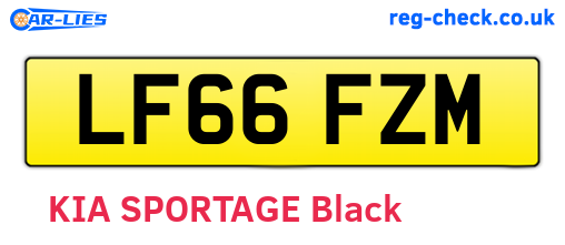 LF66FZM are the vehicle registration plates.
