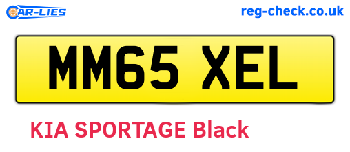 MM65XEL are the vehicle registration plates.
