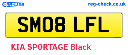 SM08LFL are the vehicle registration plates.