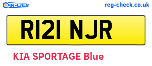 R121NJR are the vehicle registration plates.