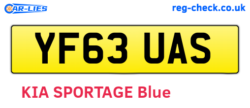 YF63UAS are the vehicle registration plates.