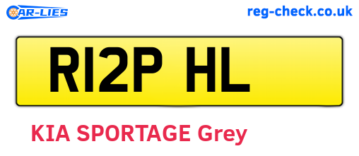 R12PHL are the vehicle registration plates.