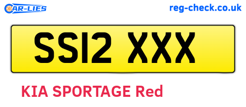 SS12XXX are the vehicle registration plates.