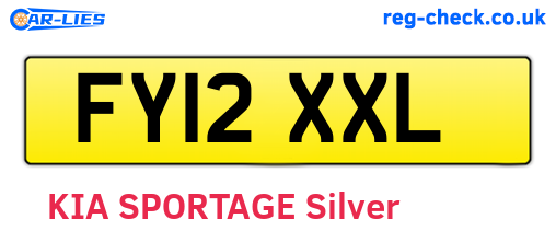 FY12XXL are the vehicle registration plates.