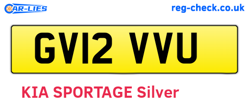 GV12VVU are the vehicle registration plates.