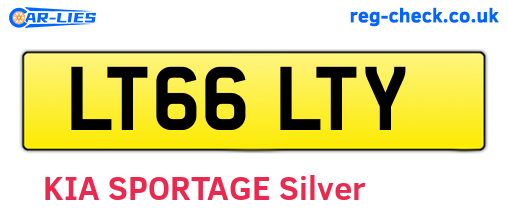 LT66LTY are the vehicle registration plates.