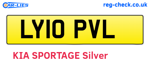 LY10PVL are the vehicle registration plates.