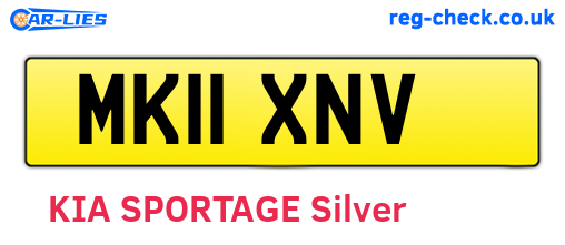 MK11XNV are the vehicle registration plates.
