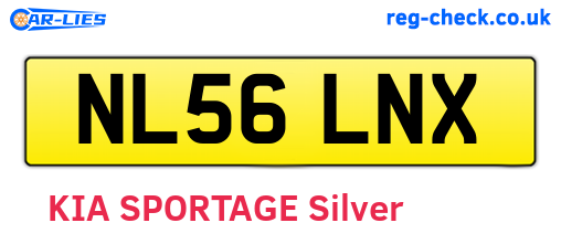 NL56LNX are the vehicle registration plates.