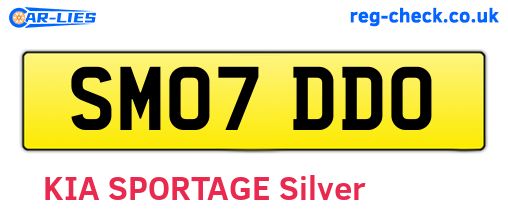 SM07DDO are the vehicle registration plates.