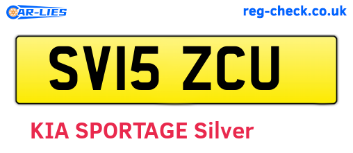 SV15ZCU are the vehicle registration plates.