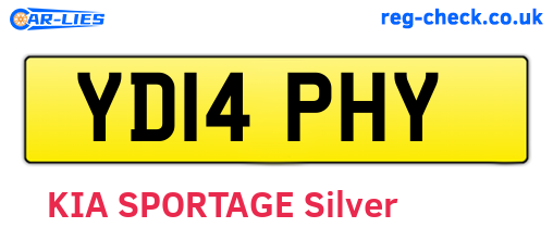 YD14PHY are the vehicle registration plates.