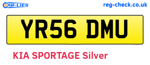 YR56DMU are the vehicle registration plates.