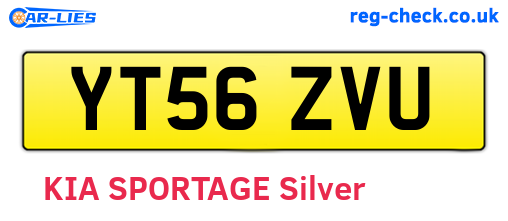 YT56ZVU are the vehicle registration plates.