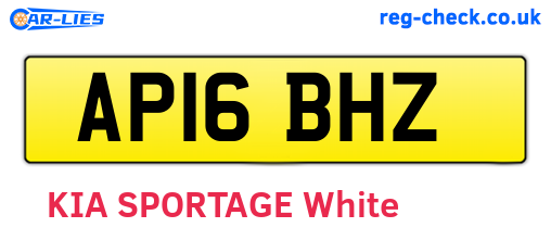 AP16BHZ are the vehicle registration plates.
