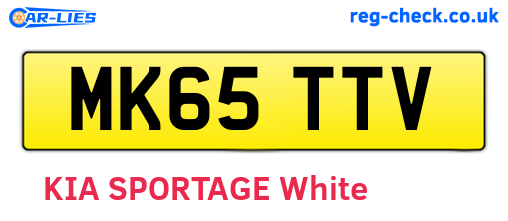 MK65TTV are the vehicle registration plates.