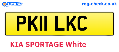 PK11LKC are the vehicle registration plates.