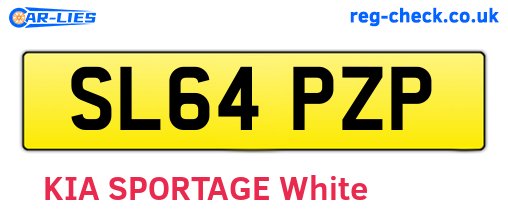 SL64PZP are the vehicle registration plates.