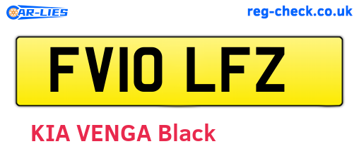 FV10LFZ are the vehicle registration plates.