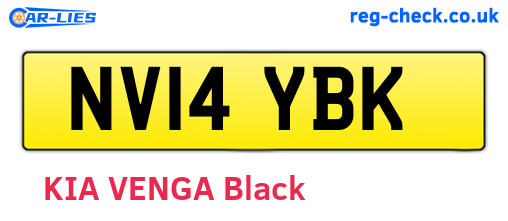 NV14YBK are the vehicle registration plates.