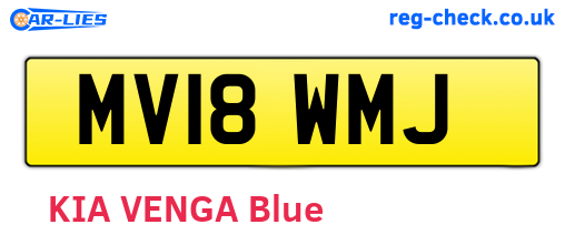 MV18WMJ are the vehicle registration plates.