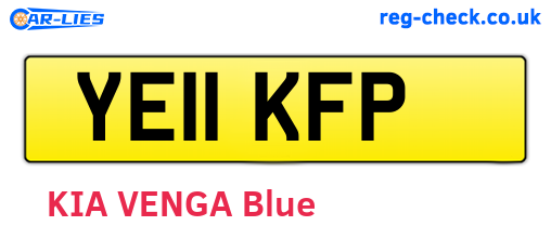 YE11KFP are the vehicle registration plates.