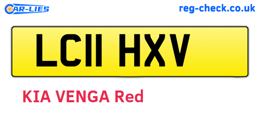 LC11HXV are the vehicle registration plates.
