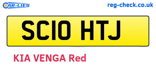 SC10HTJ are the vehicle registration plates.