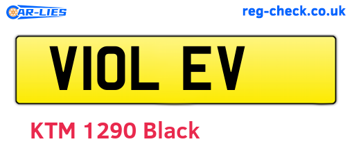 V10LEV are the vehicle registration plates.