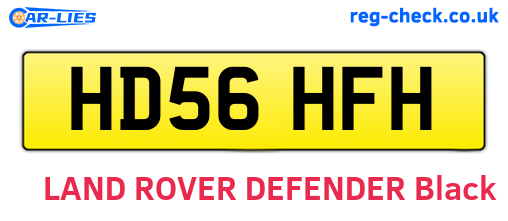 HD56HFH are the vehicle registration plates.