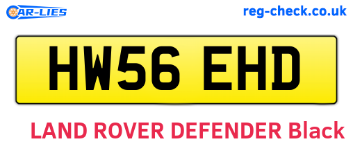 HW56EHD are the vehicle registration plates.