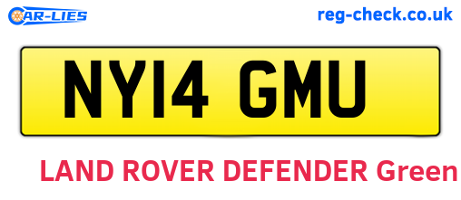 NY14GMU are the vehicle registration plates.