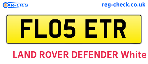 FL05ETR are the vehicle registration plates.