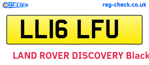 LL16LFU are the vehicle registration plates.