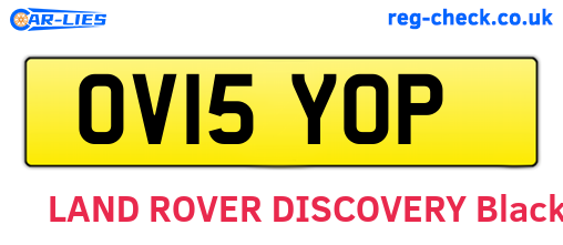 OV15YOP are the vehicle registration plates.