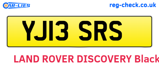 YJ13SRS are the vehicle registration plates.