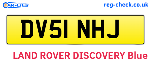 DV51NHJ are the vehicle registration plates.