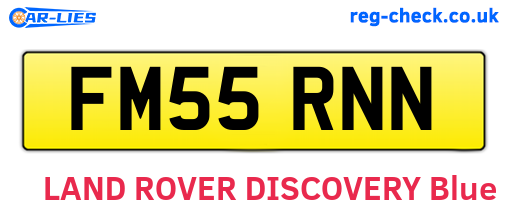 FM55RNN are the vehicle registration plates.