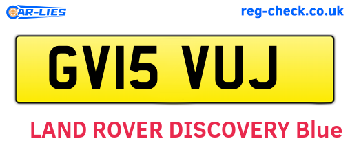GV15VUJ are the vehicle registration plates.