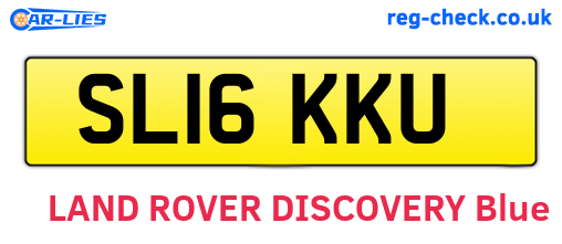 SL16KKU are the vehicle registration plates.