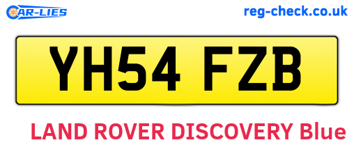 YH54FZB are the vehicle registration plates.
