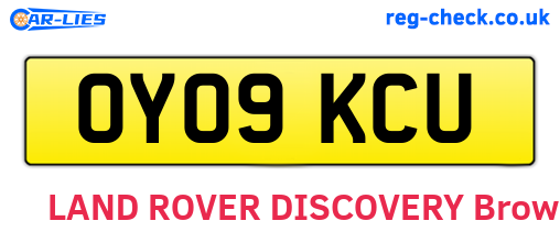 OY09KCU are the vehicle registration plates.