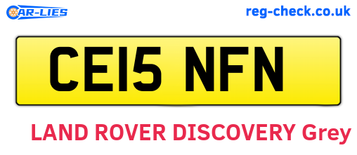 CE15NFN are the vehicle registration plates.